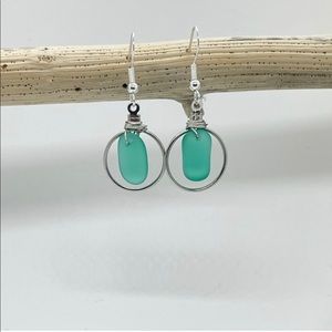 Seaglass earrings